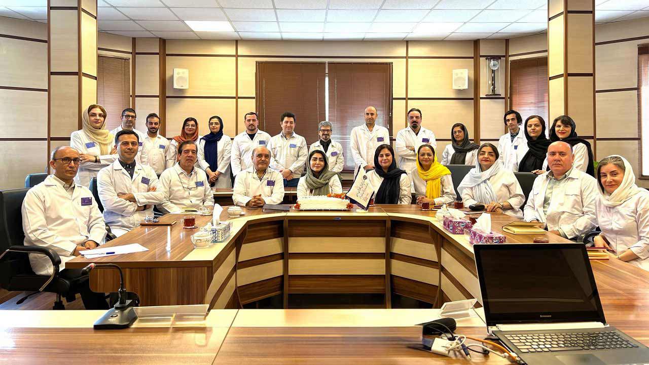 Farewell ceremony for Ms. Mohammadian, Technical Manager of the Quantometry Laboratory