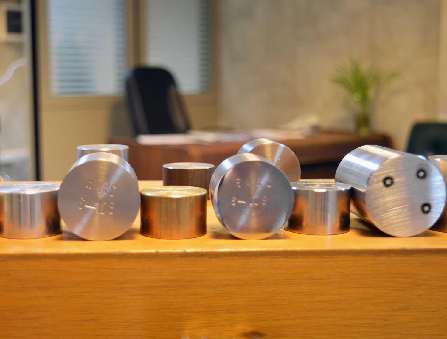 Reference Material 5 - View of standard laboratory reference materials for precise chemical and metallic composition analysis